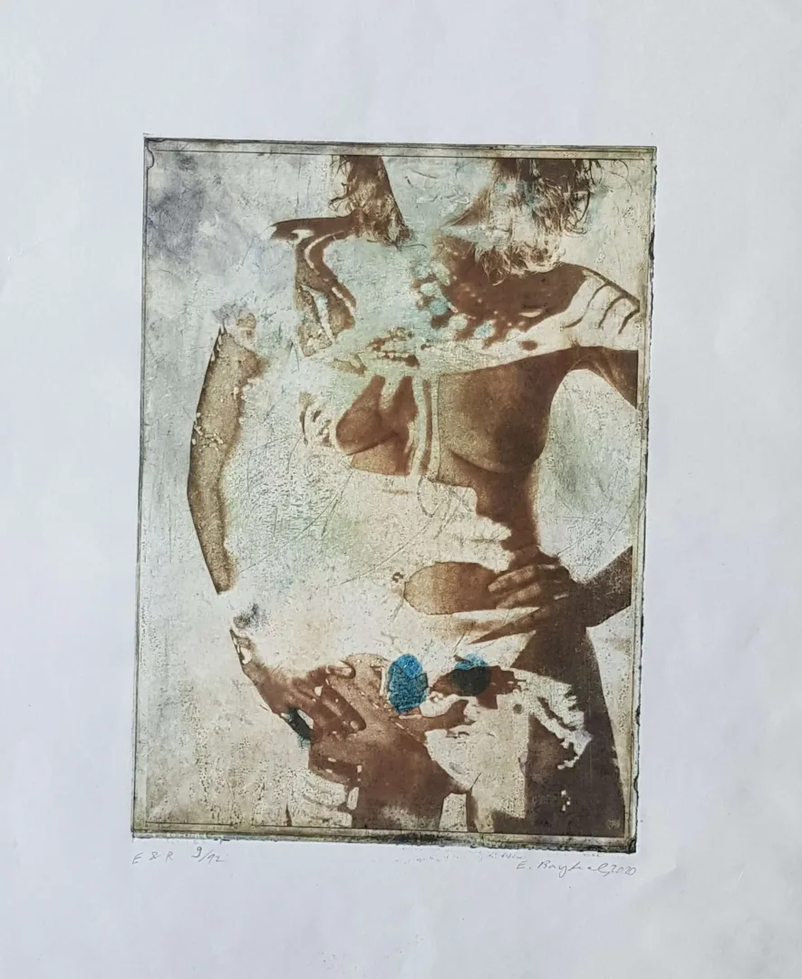 EMRE BAYKAL — “İsimsiz”, 2020 "İsimsiz" eseri EMRE BAYKAL tarafından 2020 yılında 31x27 cm ölçülerinde Gravür tekniği ile yapılmıştır.