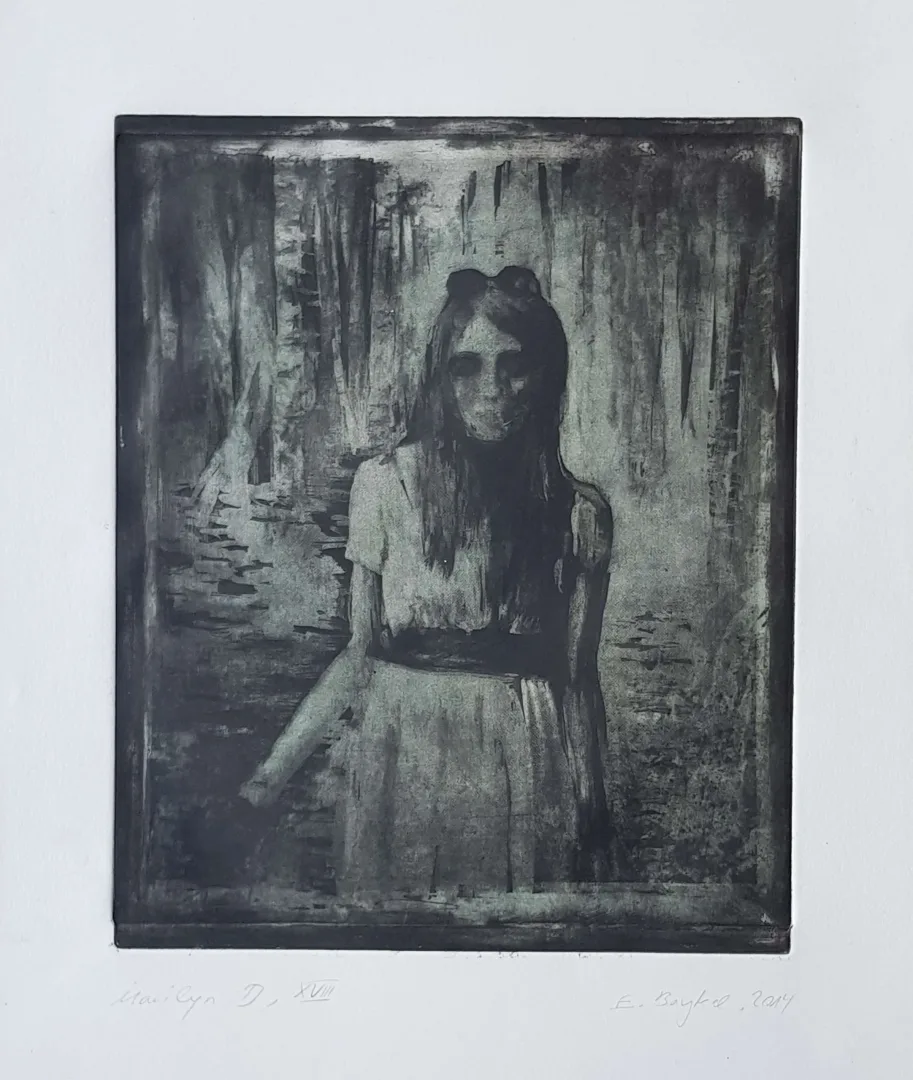 EMRE BAYKAL — “İsimsiz”, 2014 "İsimsiz" eseri EMRE BAYKAL tarafından 2014 yılında 33x27 cm ölçülerinde Gravür tekniği ile yapılmıştır.