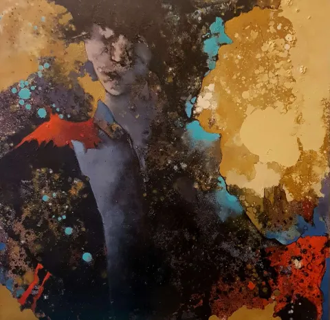 "Düş Yolculuğu" eseri EROL PELİOĞLU tarafından 2021 yılında 60x60 cm ölçülerinde Tuval üzeri yağlı boya tekniği ile yapılmıştır.