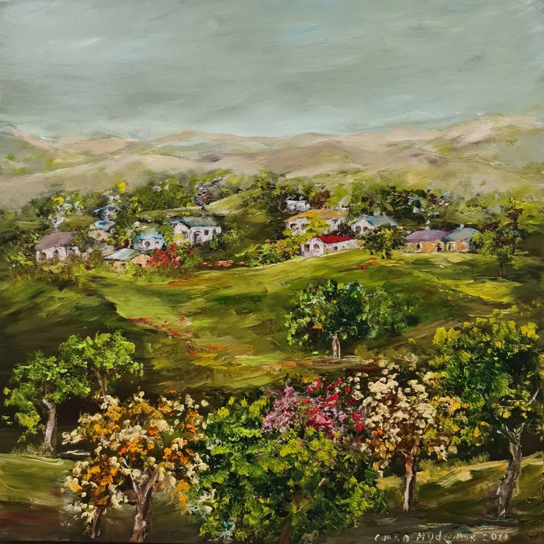 Bu eser CANAN AYDOĞMUŞ tarafından 2021 yılında 40x40 cm ölçülerinde Tuval üzeri yağlı boya tekniği ile yapılmıştır.