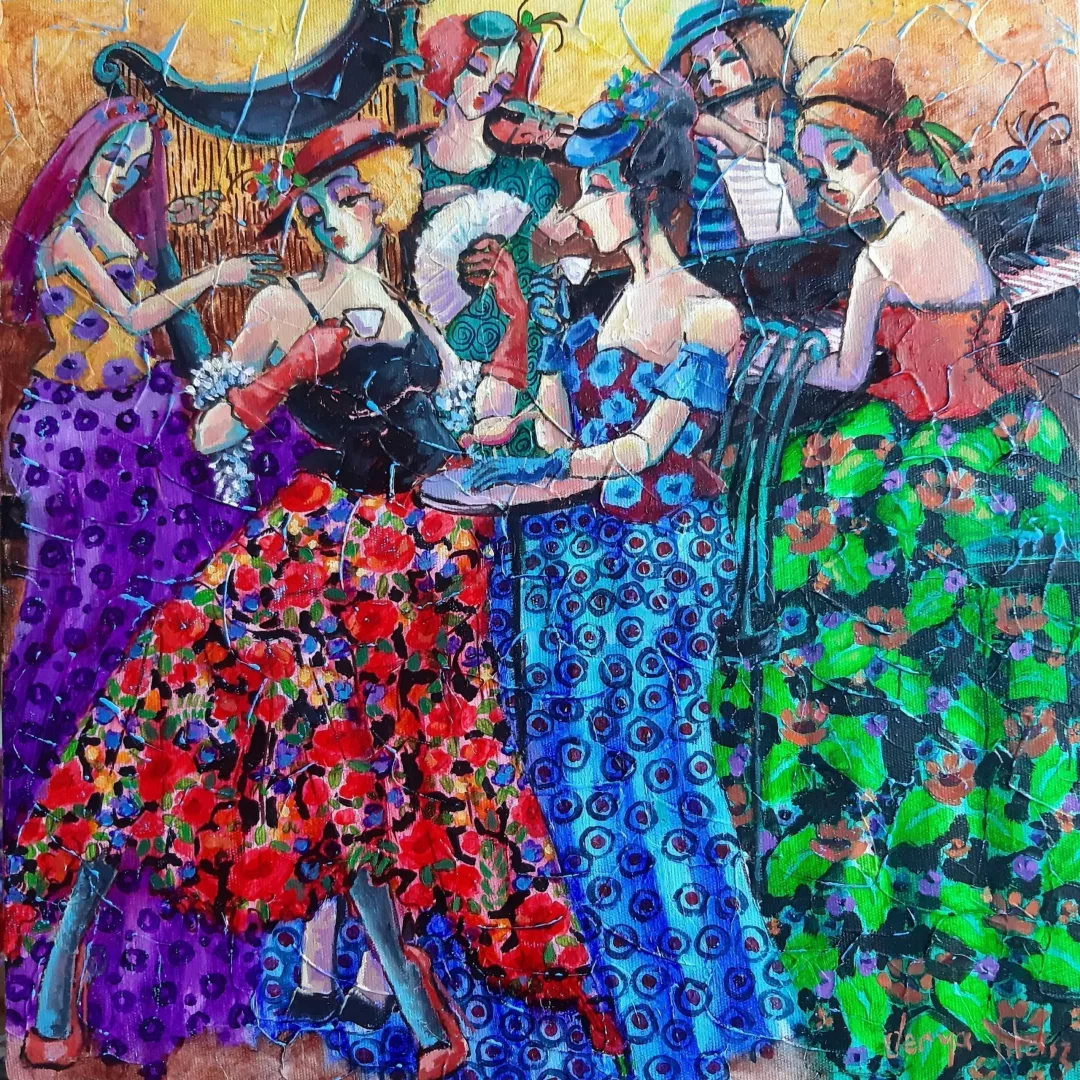 Bu eser DERYA YILDIZ tarafından 2021 yılında 40x40 cm ölçülerinde Tuval üzeri yağlı boya tekniği ile yapılmıştır.