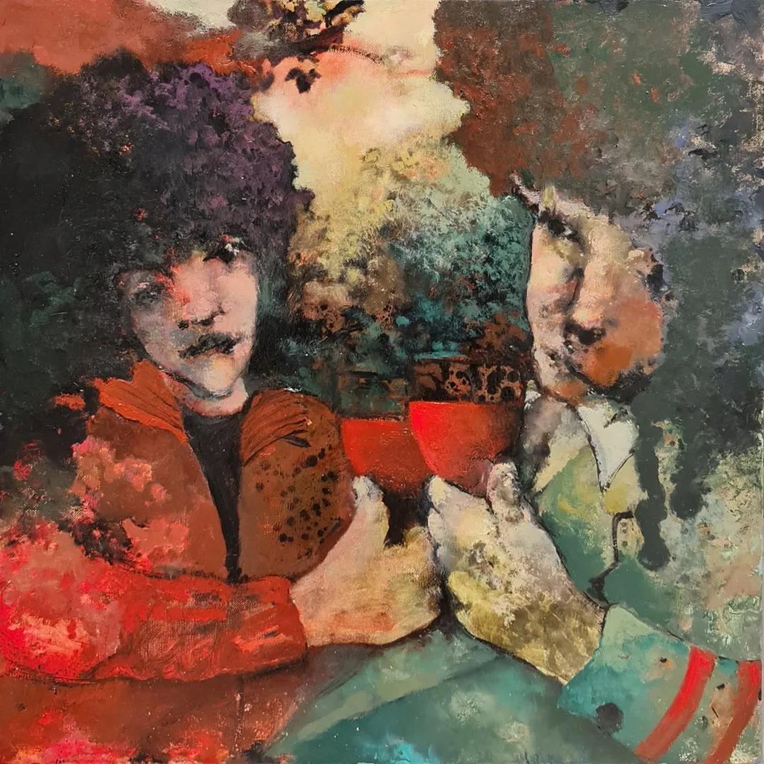 Bu eser EROL PELİOĞLU tarafından 2021 yılında 40x40 cm ölçülerinde Tuval üzeri yağlı boya tekniği ile yapılmıştır.