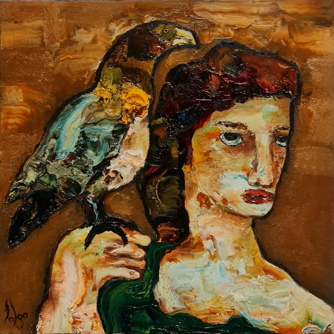 Bu eser MURAT TOLGA tarafından 2021 yılında 40x40 cm ölçülerinde Tuval üzeri yağlı boya tekniği ile yapılmıştır.
