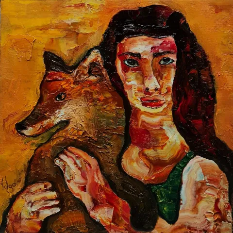 Bu eser MURAT TOLGA tarafından 2021 yılında 40x40 cm ölçülerinde Tuval üzeri yağlı boya tekniği ile yapılmıştır.