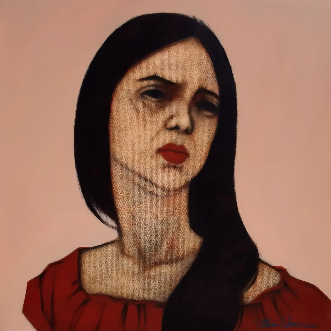 Bu eser ORHAN UMUT tarafından 2021 yılında 40x40 cm ölçülerinde Tuval üzeri akrilik boya tekniği ile yapılmıştır.