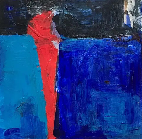 Bu eser HAZAL AKSOY tarafından 13x13 cm ölçülerinde Kağıt üzeri akrilik boya tekniği ile yapılmıştır.