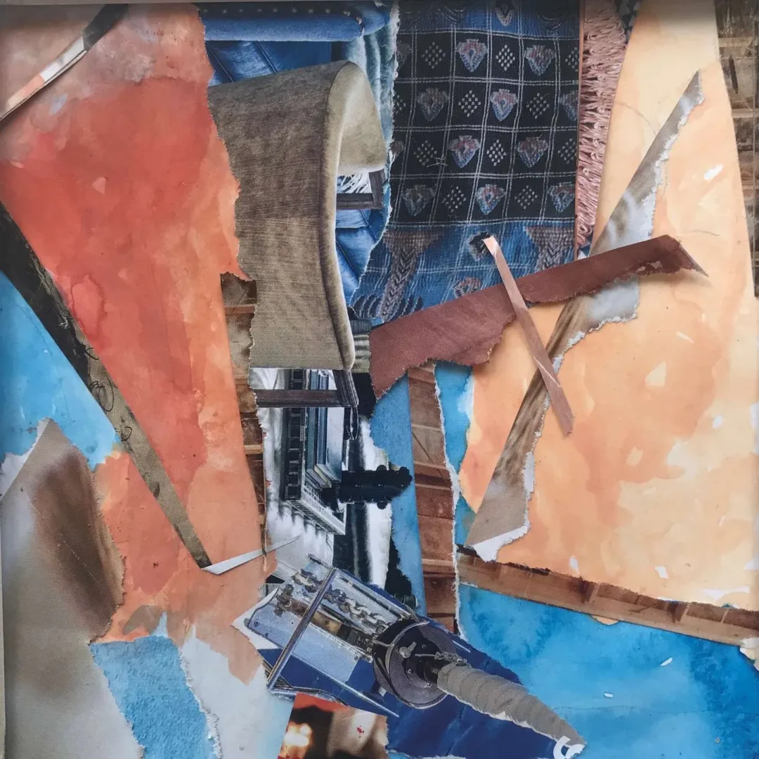 "İsimsiz" eseri HAZAL AKSOY tarafından 15x15 cm ölçülerinde Kağıt üzeri sulu boya, kolaj tekniği ile yapılmıştır.