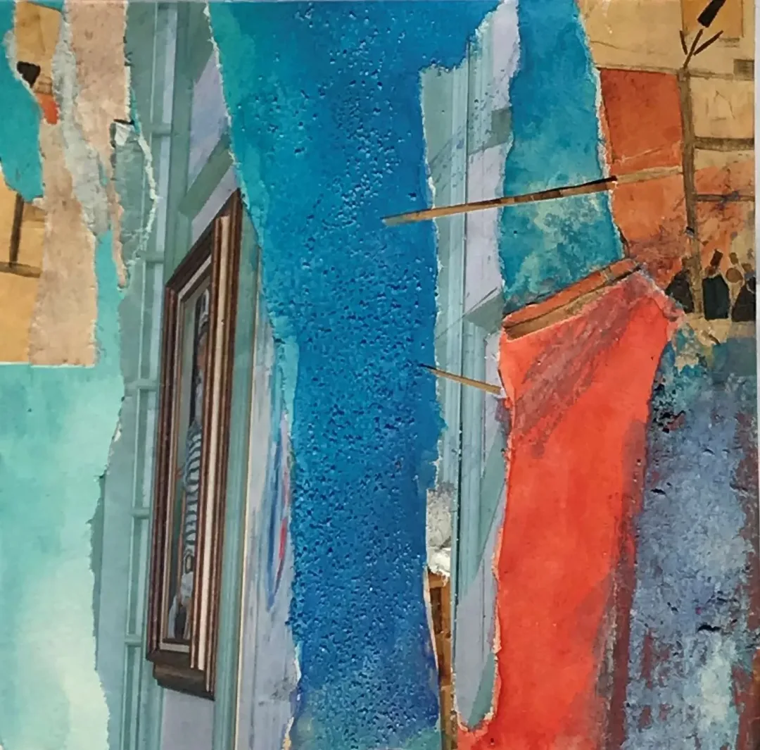 yakınlaştır "İsimsiz" eseri HAZAL AKSOY tarafından 13x13 cm ölçülerinde Kağıt üzeri sulu boya, kolaj tekniği ile yapılmıştır.