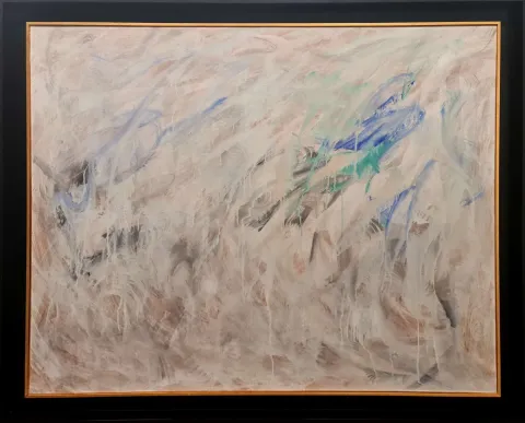 Bu eser MÜBİN ORHON tarafından 1962 yılında 93x119 cm ölçülerinde Tuval üzeri yağlı boya tekniği ile yapılmıştır.
