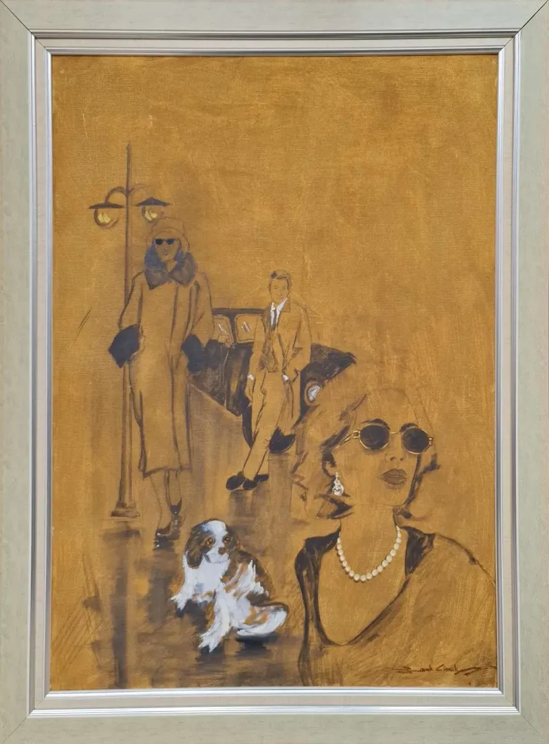 "İsimsiz" eseri FARUK CİMOK tarafından 80x60 cm ölçülerinde Tuval üzeri yağlı boya tekniği ile yapılmıştır.