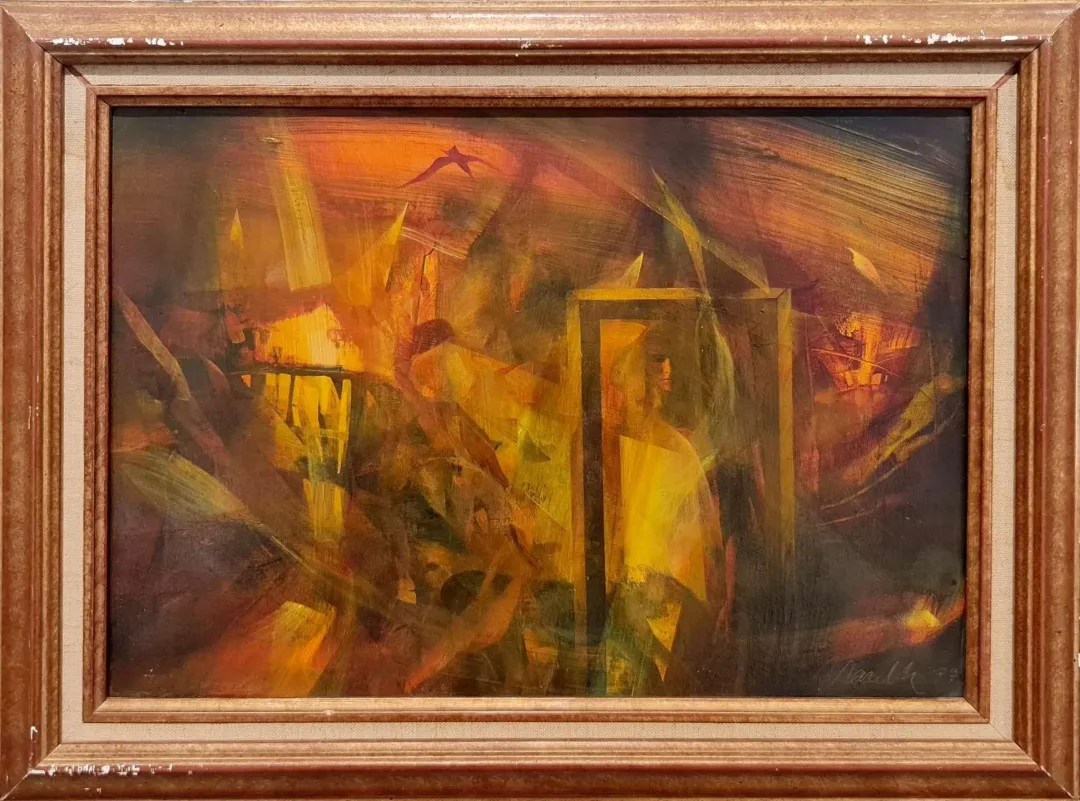 yakınlaştır "Atölyede gün bitimi" eseri UTKU VARLIK tarafından 1993 yılında 33x46 cm ölçülerinde Tuval üzeri yağlı boya tekniği ile yapılmıştır.