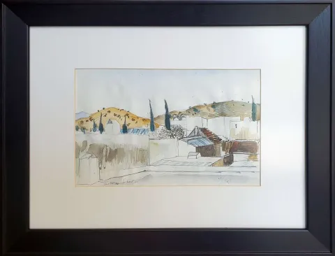Bu eser TURAN EROL tarafından 1980 yılında 18x27 cm ölçülerinde Kağıt üzeri karışık teknik tekniği ile yapılmıştır.