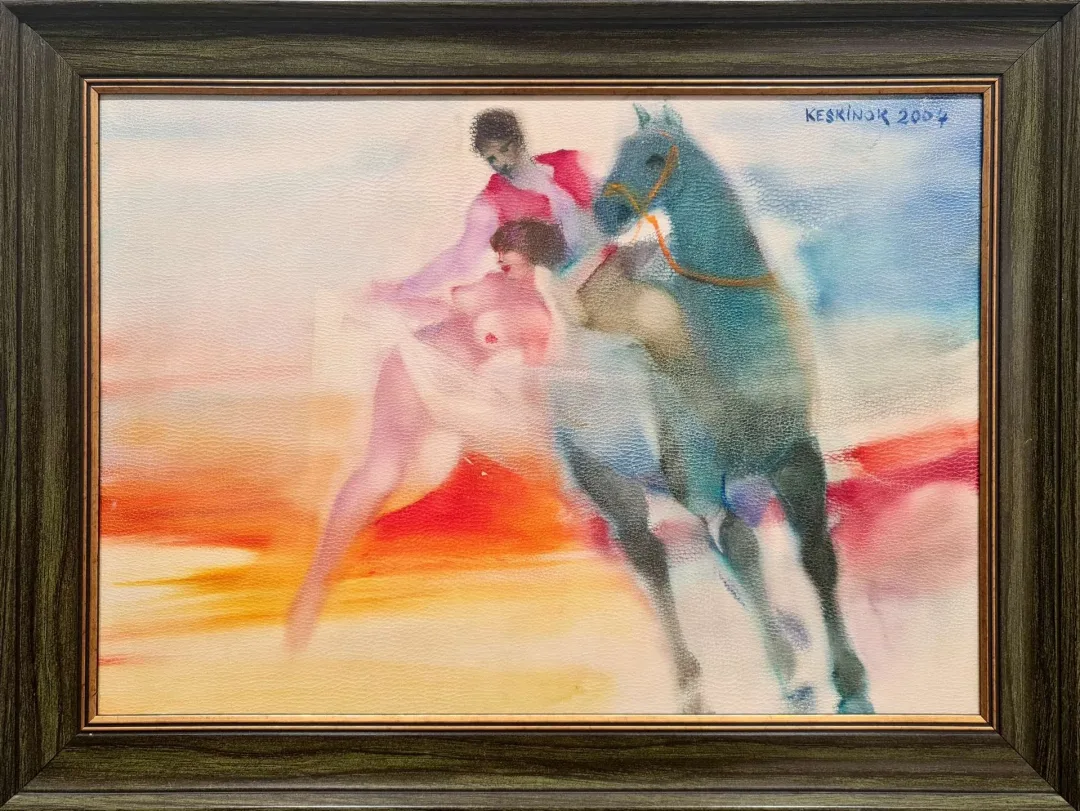 yakınlaştır "İsimsiz" eseri KAYIHAN KESKİNOK tarafından 2004 yılında 35x52 cm ölçülerinde Kağıt üzeri yağlı boya tekniği ile yapılmıştır.