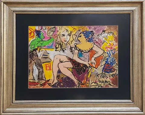MUSTAFA AYAZ — 2007 Bu eser MUSTAFA AYAZ tarafından 2007 yılında 28x39 cm ölçülerinde Kağıt üzeri pastel boya tekniği ile yapılmıştır.