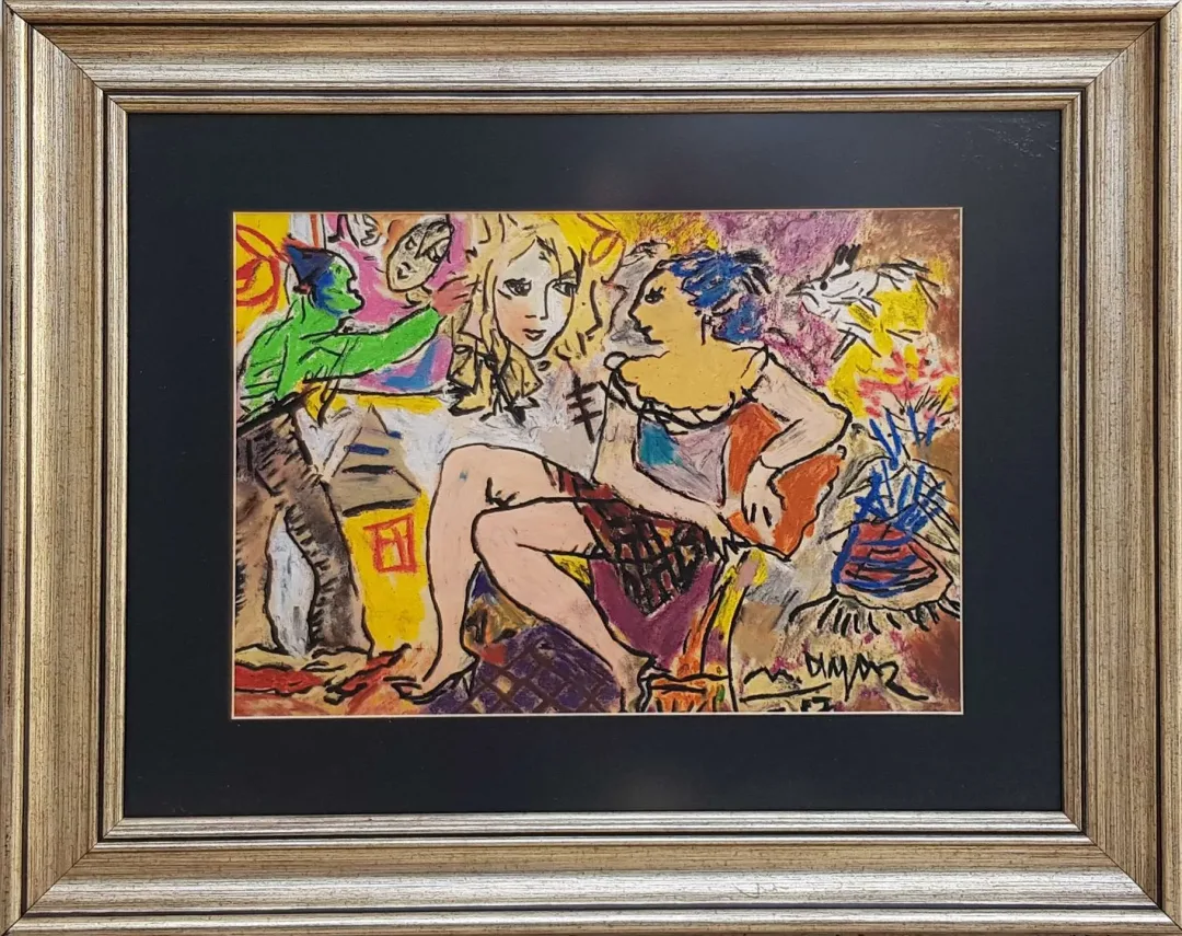 MUSTAFA AYAZ — 2007 Bu eser MUSTAFA AYAZ tarafından 2007 yılında 28x39 cm ölçülerinde Kağıt üzeri pastel boya tekniği ile yapılmıştır.