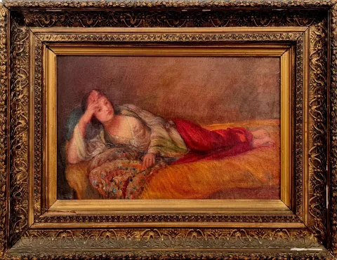 "La Sultan tahmini 19. yy" eseri DAVİD tarafından 31x51 cm ölçülerinde yapılmıştır.