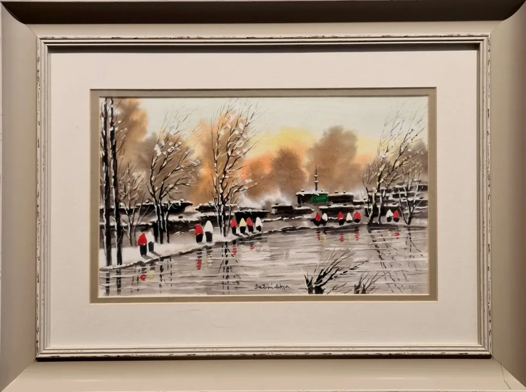 SABRİ AKÇA Bu eser SABRİ AKÇA tarafından 28x45 cm ölçülerinde Kağıt üzeri sulu boya tekniği ile yapılmıştır.
