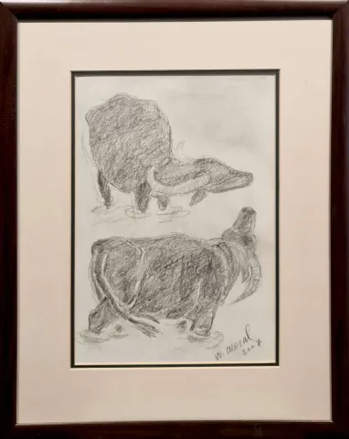 NEVZAT AKORAL — 2007 Bu eser NEVZAT AKORAL tarafından 2007 yılında 31x22 cm ölçülerinde Desen tekniği ile yapılmıştır.
