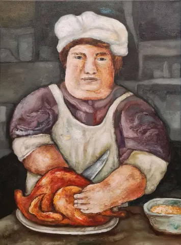 "İsimsiz" eseri MURAT TOLGA tarafından 2020 yılında 80x60 cm ölçülerinde Tuval üzeri yağlı boya tekniği ile yapılmıştır.
