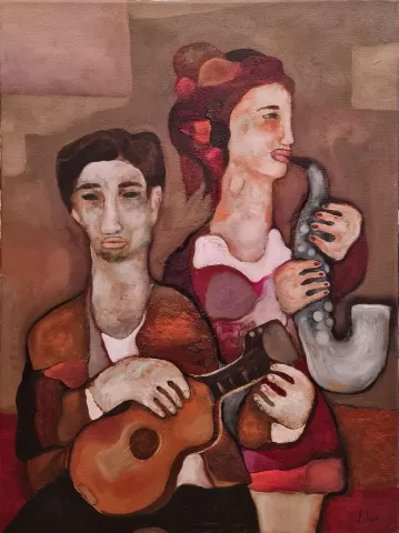 "İsimsiz" eseri MURAT TOLGA tarafından 2020 yılında 80x60 cm ölçülerinde Tuval üzeri yağlı boya tekniği ile yapılmıştır.