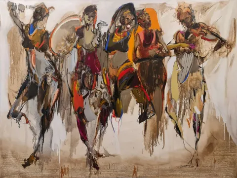 NURETTİN AKKAYA — “Untitled”, 2020 "İsimsiz" eseri NURETTİN AKKAYA tarafından 2020 yılında 140x180 cm ölçülerinde Tuval üzeri yağlı boya tekniği ile yapılmıştır.