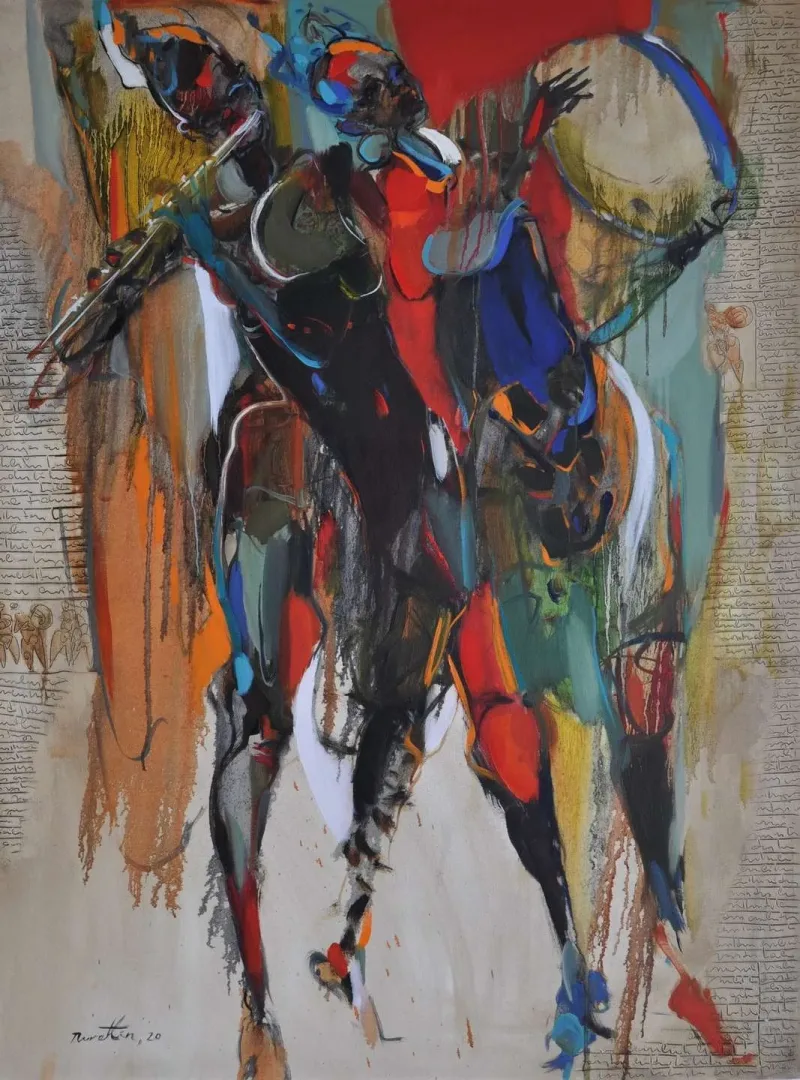 NURETTİN AKKAYA — “İsimsiz”, 2019 "İsimsiz" eseri NURETTİN AKKAYA tarafından 2019 yılında 120x90 cm ölçülerinde Tuval üzeri yağlı boya tekniği ile yapılmıştır.