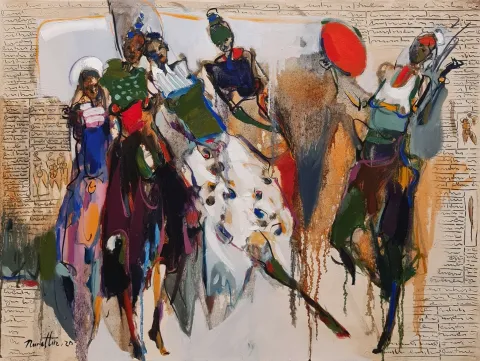 NURETTİN AKKAYA — “Untitled”, 2020 "İsimsiz" eseri NURETTİN AKKAYA tarafından 2020 yılında 60x80 cm ölçülerinde Tuval üzeri yağlı boya tekniği ile yapılmıştır.