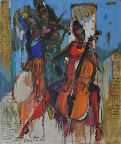 NURETTİN AKKAYA — “Untitled”, 2020 "İsimsiz" eseri NURETTİN AKKAYA tarafından 2020 yılında 60x50 cm ölçülerinde Tuval üzeri yağlı boya tekniği ile yapılmıştır.