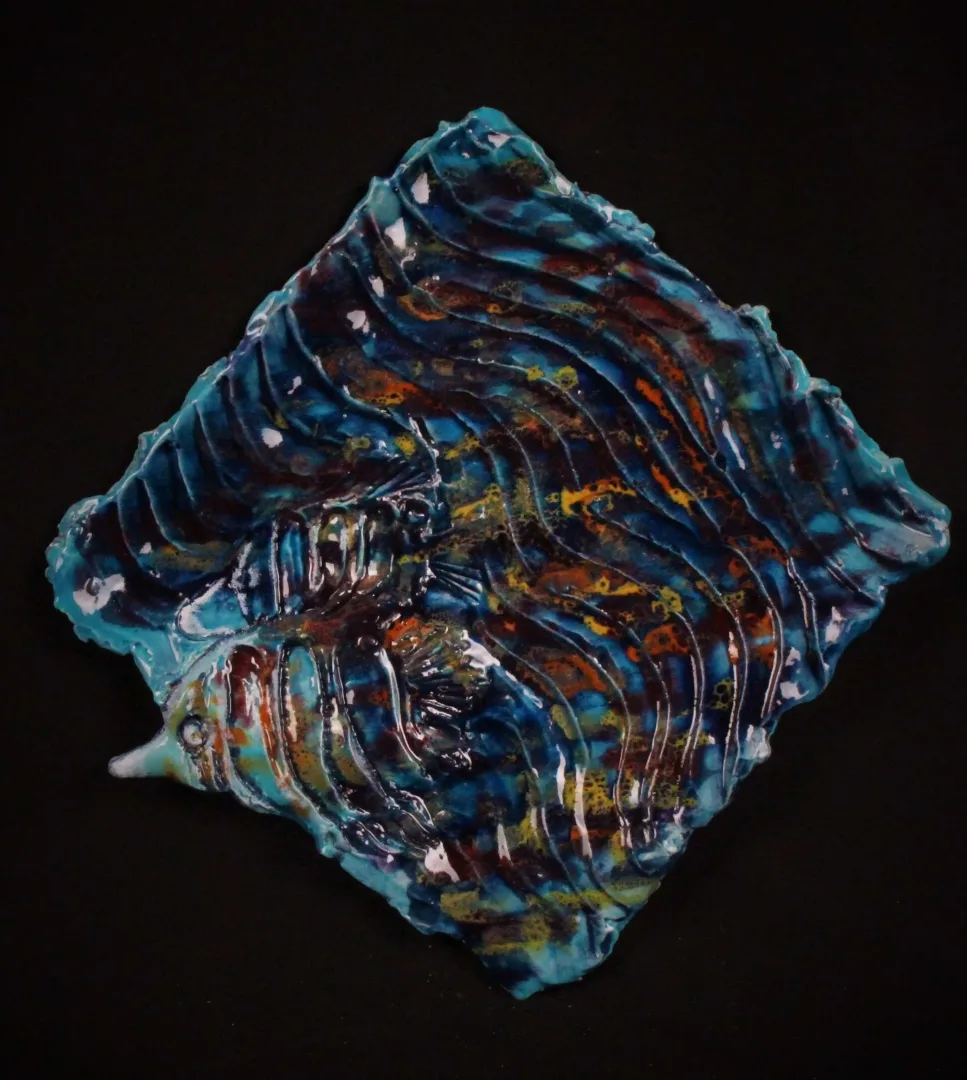yakınlaştır "Renkler yaşam" eseri ORÇUN İLTER tarafından 2016 yılında 40x40 cm ölçülerinde Seramik pano 1150°C tekniği ile yapılmıştır.