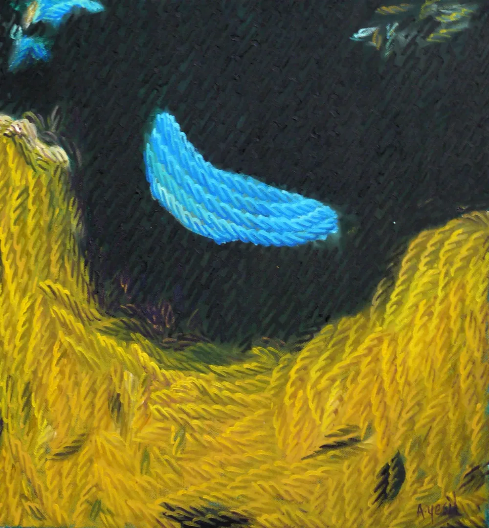 yakınlaştır "Güne kalan" eseri AHMET YEŞİL tarafından 40x40 cm ölçülerinde Tuval üzeri yağlı boya tekniği ile yapılmıştır.