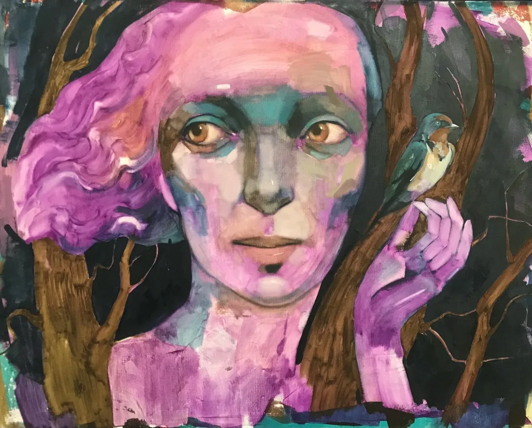 "Gaia" eseri SEMA ÖCAL tarafından 2021 yılında 73x92 cm ölçülerinde Tuval üzeri yağlı boya tekniği ile yapılmıştır.