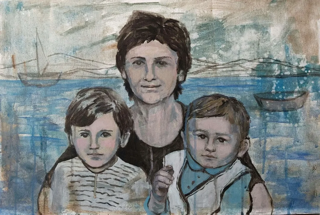 yakınlaştır "Deniz-I" eseri ŞİRİN YILMAZ tarafından 2021 yılında 40x60 cm ölçülerinde Tuval üzeri akrilik boya tekniği ile yapılmıştır.