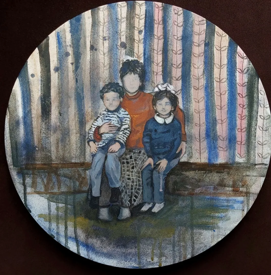 yakınlaştır "Bugün evde yokuz..." eseri ŞİRİN YILMAZ tarafından 2021 yılında 40x40 cm ölçülerinde Tuval üzeri akrilik boya tekniği ile yapılmıştır.