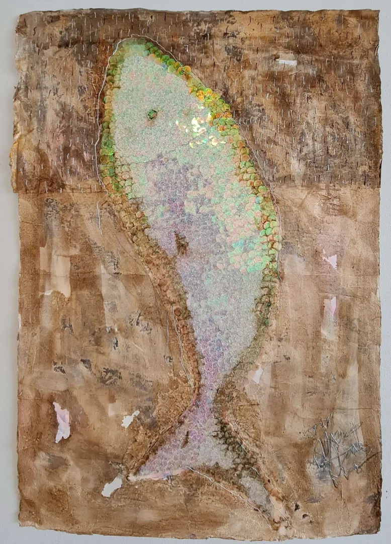 "A secret garden series" eseri TAE MO YANG tarafından 2021 yılında 94x64 cm ölçülerinde Kore kağıdı üzeri karışık teknik tekniği ile yapılmıştır.