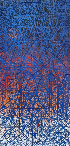 ALİ ERTUĞRUL KÜPELİ — “Yangın Yeri”, 2021 "Yangın Yeri" eseri ALİ ERTUĞRUL KÜPELİ tarafından 2021 yılında 140x70 cm ölçülerinde MDF üzeri akrilik boya tekniği ile yapılmıştır.