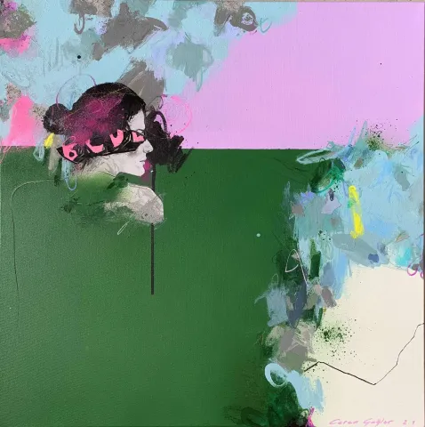FAİKA CEREN ÇAĞLAR — “Woman”, 2021 "Woman" eseri FAİKA CEREN ÇAĞLAR tarafından 2021 yılında 60x60 cm ölçülerinde Tuval üzeri karışık teknik tekniği ile yapılmıştır.