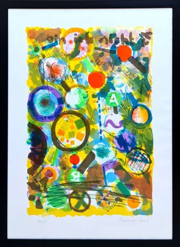 ÖZDEMİR ALTAN — 2001 Bu eser ÖZDEMİR ALTAN tarafından 2001 yılında 90x65 cm ölçülerinde Serigrafi 23/50 tekniği ile yapılmıştır.