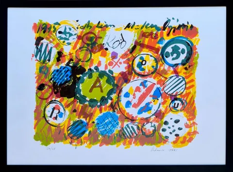 ÖZDEMİR ALTAN — 1995 Bu eser ÖZDEMİR ALTAN tarafından 1995 yılında 70x100 cm ölçülerinde Serigrafi 24/28 tekniği ile yapılmıştır.