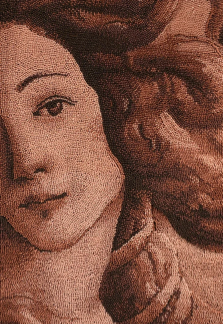 yakınlaştır "Venüs (Botticelliye Saygı)" eseri HÜLYA KANDEMİR KANBER tarafından 50x35 cm ölçülerinde Karışık Teknik Ahşap Kavale, 24719 parça tekniği ile yapılmıştır.