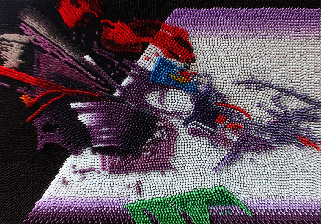 "İsimsiz" eseri HÜLYA KANDEMİR KANBER tarafından 70x100 cm ölçülerinde Karışık Teknik Ahşap Kavale, 12000 parça tekniği ile yapılmıştır.