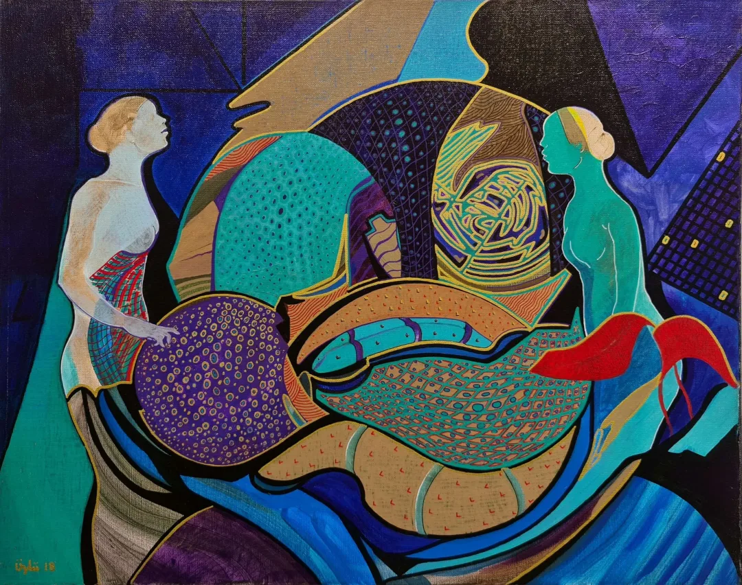 yakınlaştır "Gece Oyunları" eseri NECMETTİN ÖZLÜ tarafından 50x60 cm ölçülerinde Tuval üzeri akrilik boya tekniği ile yapılmıştır.