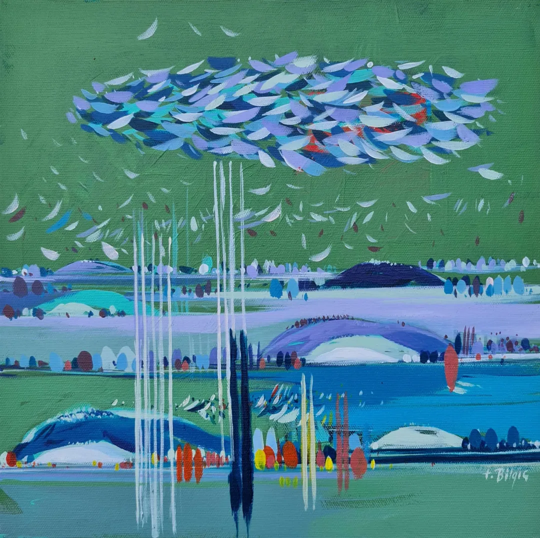 TAMER BİLGİÇ Bu eser TAMER BİLGİÇ tarafından 30x30 cm ölçülerinde Tuval üzeri akrilik boya tekniği ile yapılmıştır.