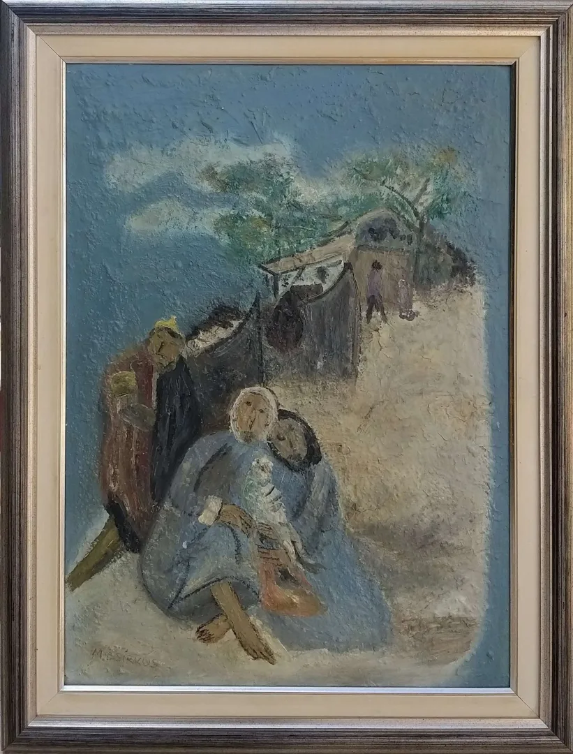 MUSTAFA ESİRKUŞ Bu eser MUSTAFA ESİRKUŞ tarafından 70x50 cm ölçülerinde Tuval üzeri yağlı boya tekniği ile yapılmıştır.