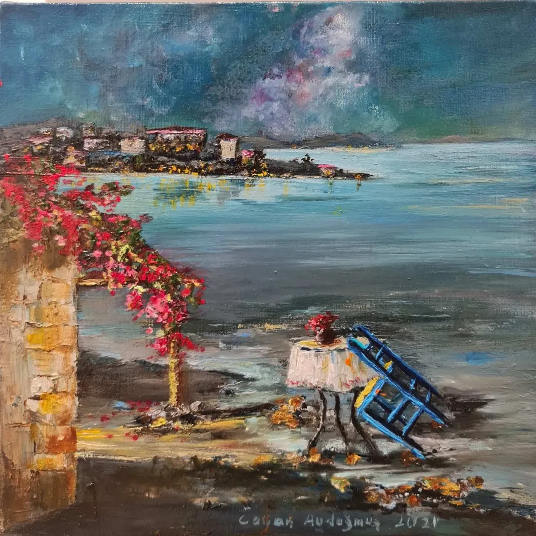 CANAN AYDOĞMUŞ — 2021 Bu eser CANAN AYDOĞMUŞ tarafından 2021 yılında 25x25 cm ölçülerinde Tuval üzeri yağlı boya tekniği ile yapılmıştır.
