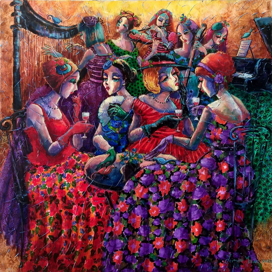 "İsimsiz" eseri DERYA YILDIZ tarafından 2021 yılında 60x60 cm ölçülerinde Tuval üzeri yağlı boya tekniği ile yapılmıştır.