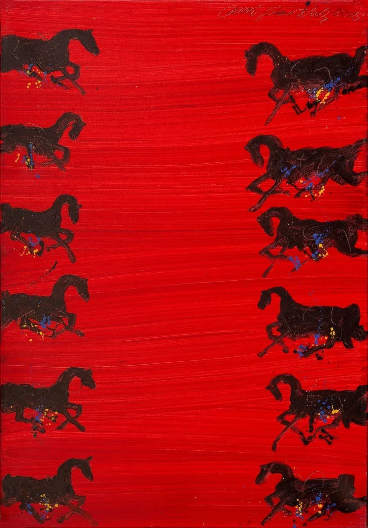 yakınlaştır "Bir araya geliyorlar" eseri FEVZİ KARAKOÇ tarafından 2016 yılında 100x70 cm ölçülerinde Tuval üzeri yağlı boya tekniği ile yapılmıştır.