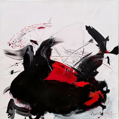 HABİP AYDOĞDU — “Kurban”, 2016 "Kurban" eseri HABİP AYDOĞDU tarafından 2016 yılında 60x60 cm ölçülerinde Tuval üzeri akrilik boya tekniği ile yapılmıştır.