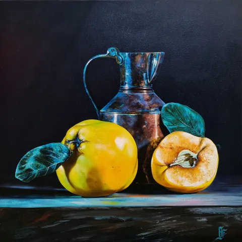 "Işığın ruhu" eseri HÜSEYİN FEYZULLAH tarafından 2021 yılında 60x60 cm ölçülerinde Tuval üzeri yağlı boya tekniği ile yapılmıştır.