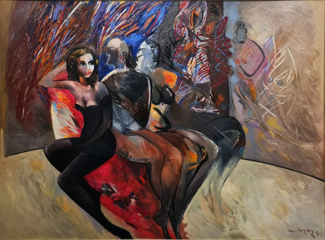 "İsimsiz" eseri MUSTAFA AYAZ tarafından 1994 yılında 140x180 cm ölçülerinde Tuval üzeri yağlı boya tekniği ile yapılmıştır.