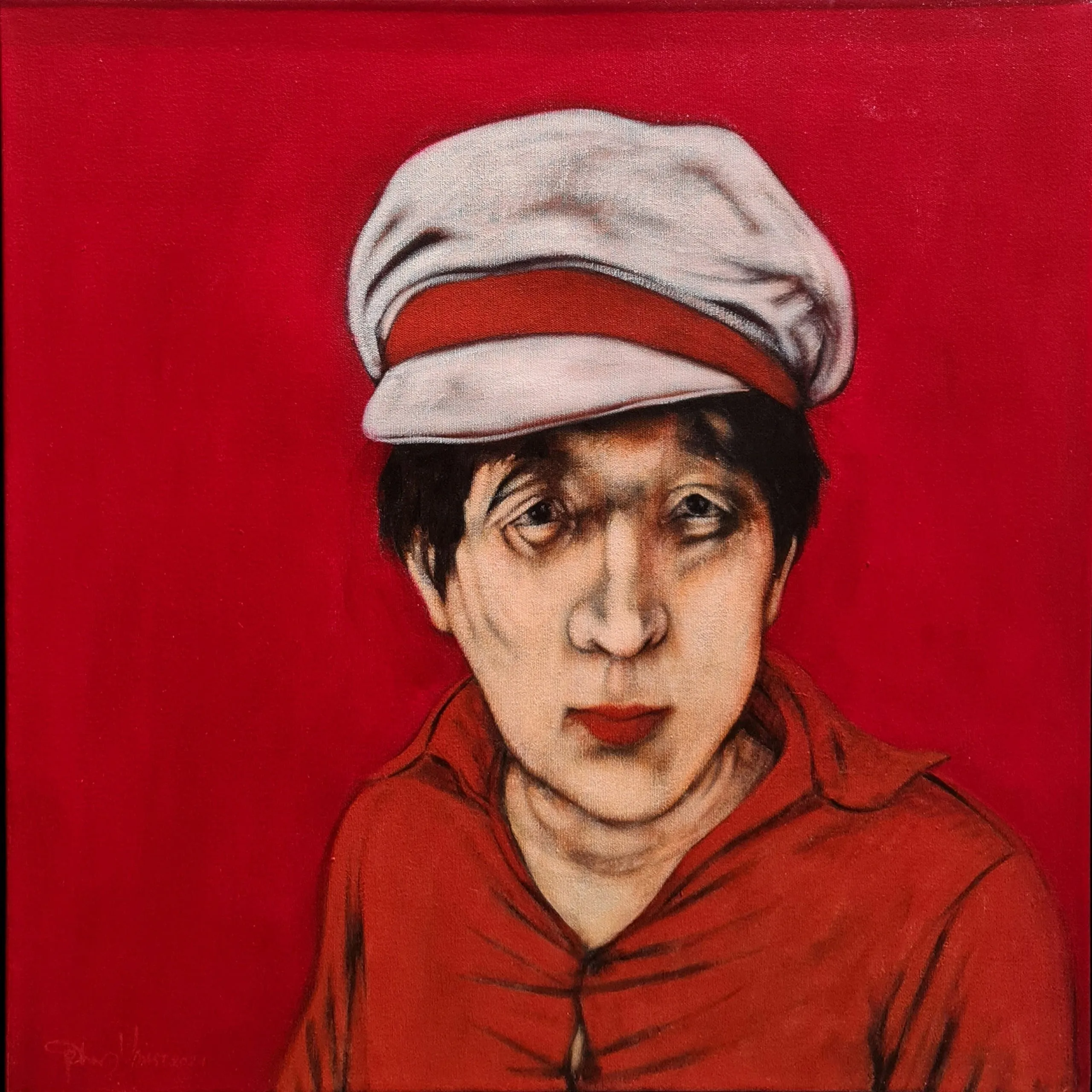 "Hemhal" eseri ORHAN UMUT tarafından 2021 yılında 60x60 cm ölçülerinde Tuval üzeri akrilik boya tekniği ile yapılmıştır.